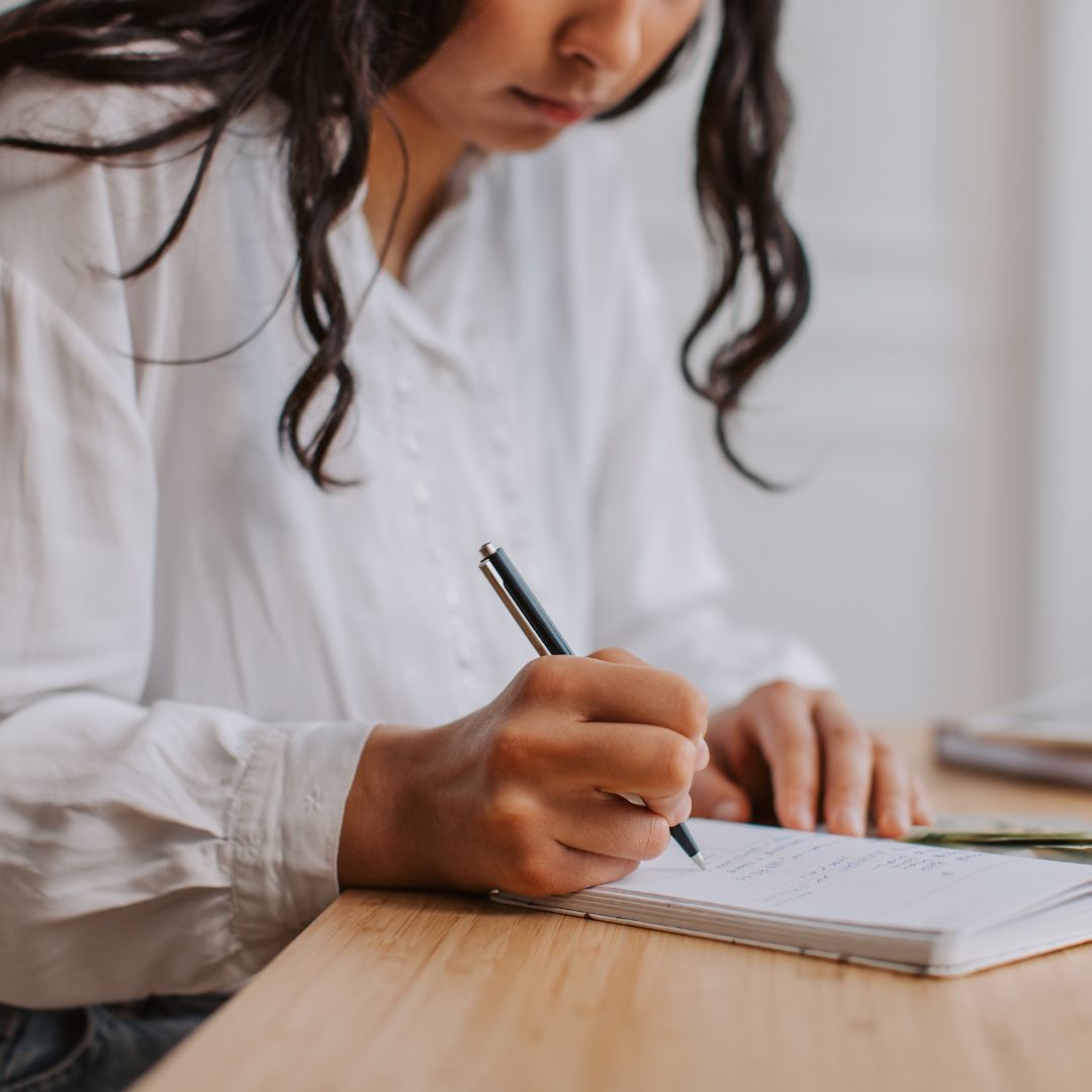 woman writing