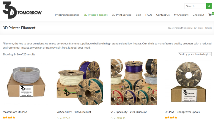 Photo of Unique 3D Printing Service and Filament E-Commerce Business